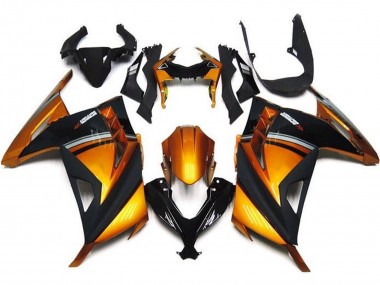 Best 2013-2024 Kawasaki EX300 Motorcycle Fairings - Orange Black Grey UK