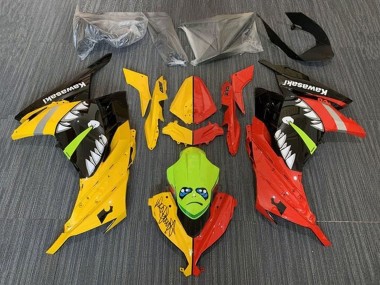 Best 2013-2024 Kawasaki EX300 Motorcycle Fairings - Yellow Red Green Shark UK