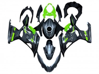 Best 2018-2024 Kawasaki Ninja 400 Motorcycle Fairings - Green Grey UK