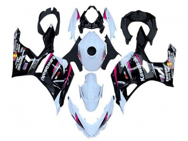 2018-2024 Kawasaki Ninja 400 Motorcycle Fairings - White Pink Black UK