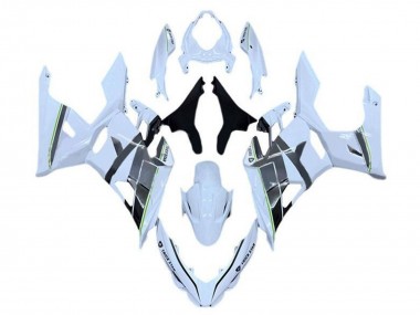 Best 2018-2024 Kawasaki Ninja 400 Motorcycle Fairings - White Grey Black Green UK
