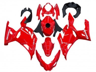 Best 2018-2024 Kawasaki Ninja 400 Motorcycle Fairings - Red UK