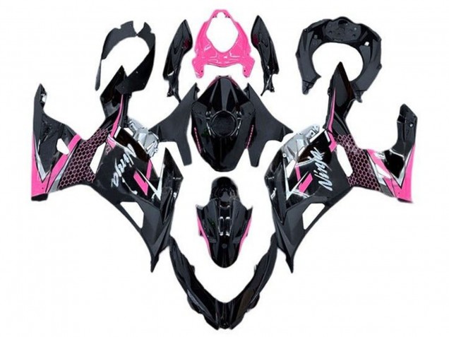 2018-2024 Kawasaki Ninja 400 Motorcycle Fairing - Glossy Black Pink White UK