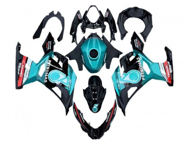 2018-2024 Kawasaki Ninja 400 Motorcycle Fairings - Light Blue Red Black Petronas UK