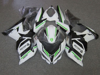 Best 2018-2024 Kawasaki Ninja 400 Motorcycle Fairings - White Green Black Trick Star UK