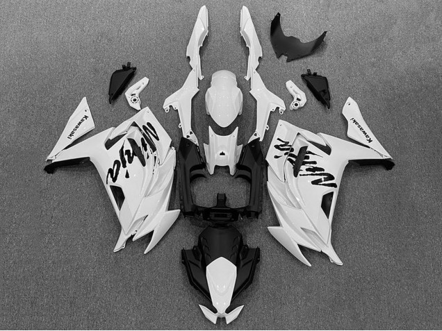 2020-2024 Kawasaki Ninja 650 EX650 Motorcycle Fairings - White Black UK