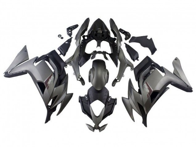 2020-2024 Kawasaki Ninja 650 EX650 Motorcycle Fairings - Matte Grey Matte Black UK
