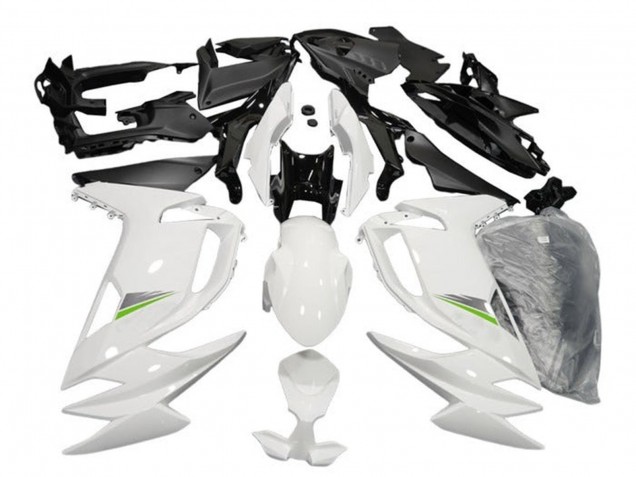 2020-2024 Kawasaki Ninja 650 EX650 Motorcycle Fairings - Glossy White Green UK