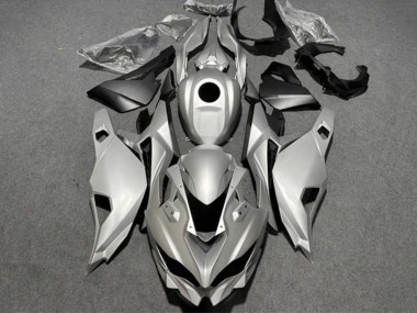 Best 2019-2025 Kawasaki ZX25R ZX-25R Motorcycle Fairings - Glossy Silver Matte Black UK