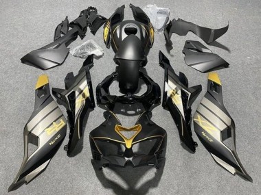 Best 2019-2025 Kawasaki ZX25R ZX-25R Motorcycle Fairings - Matte Black Grey Gold Glossy Black UK