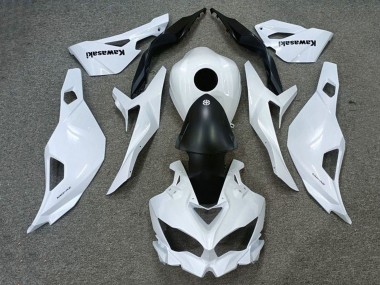 Best 2019-2025 Kawasaki ZX25R ZX-25R Motorcycle Fairings - White Matte Black UK