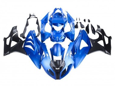 Best 2009-2014 BMW S1000RR Motorcycle Fairing - Blue Glossy Black UK