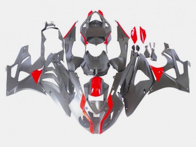 2009-2014 BMW S1000RR Bike Fairings - Red Matte Black UK