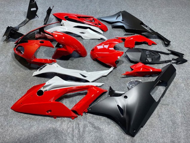 2009-2014 BMW S1000RR Motorcycle Fairings - Red White Matte Black UK