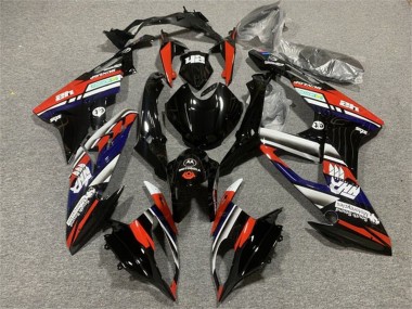 Best 2015-2016 BMW S1000RR Motorcycle Fairings - White Red Blue Glossy Black Stripe UK