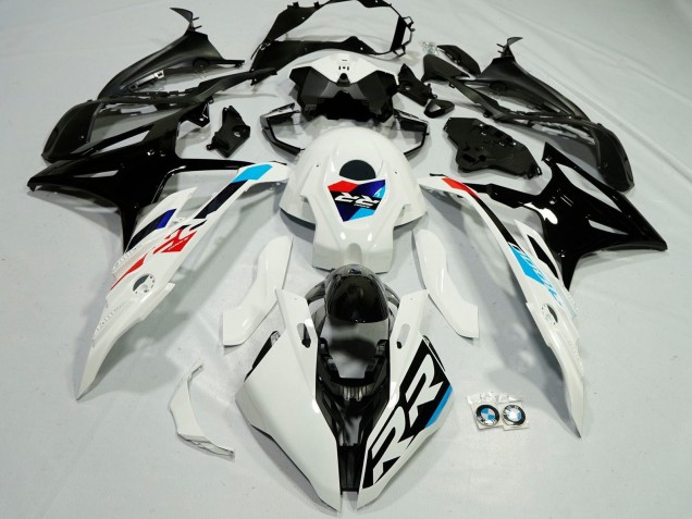 2023-2024 BMW S1000RR Motorcycle Fairings - White Light Blue Red Glossy Black UK