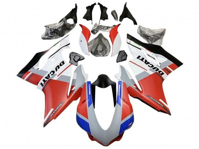 2015-2020 Ducati 959/1299 Motorcycle Fairings - White Red Blue Matte Black UK