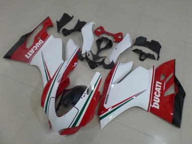 Best 2011-2014 Ducati Panigale 899 Motorcycle Fairings - White Red Green Glossy Black UK