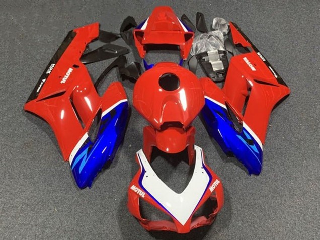 2004-2005 Honda CBR1000RR Motorcycle Fairings - White Red Blue Motul UK