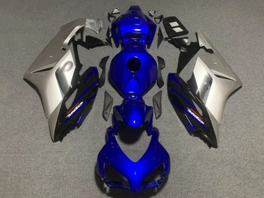 Best 2004-2005 Honda CBR1000RR Motorcycle Fairings - Silver Dark Blue UK