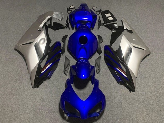 2004-2005 Honda CBR1000RR Motorcycle Fairings - Silver Dark Blue UK
