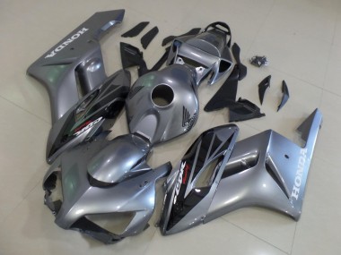 Best 2004-2005 Honda CBR1000RR Motorcycle Fairings - Silver Glossy Black Stripe UK
