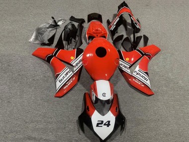 Best 2008-2011 Honda CBR1000RR Motorcycle Fairings - Red White Glossy Black 24 UK