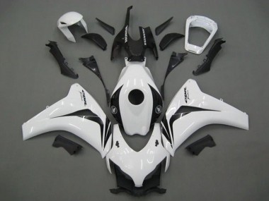 Best 2008-2011 Honda CBR1000RR Motorcycle Fairing - White Glossy Black UK