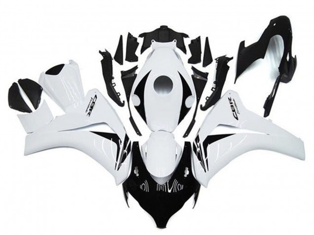 2008-2011 Honda CBR1000RR Motorcycle Fairings - White Glossy Black UK