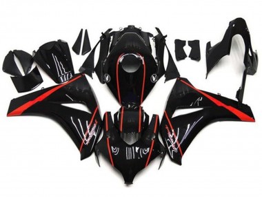 Best 2008-2011 Honda CBR1000RR Motorcycle Fairings - Glossy Black Red Stripe UK