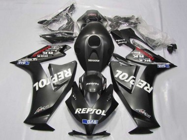 Best 2012-2016 Honda CBR1000RR Motorcycle Fairings - Matte Black White Repsol UK
