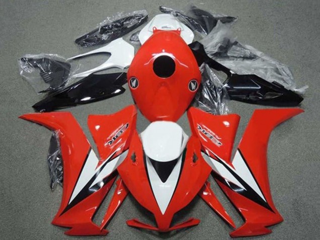 2012-2016 Honda CBR1000RR Motorcycle Fairings - White Red Glossy Black Stripe UK