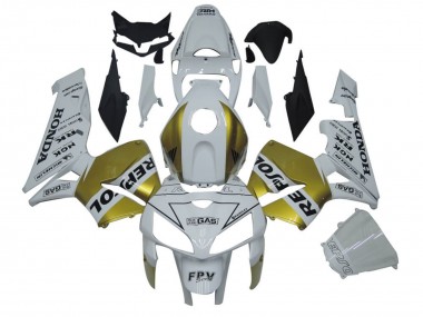 Best 2005-2006 Honda CBR600RR Motorcycle Fairings - White Gold Repsol UK