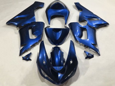 Best 2005-2006 Kawasaki ZX6R Motorcycle Fairings - Blue UK