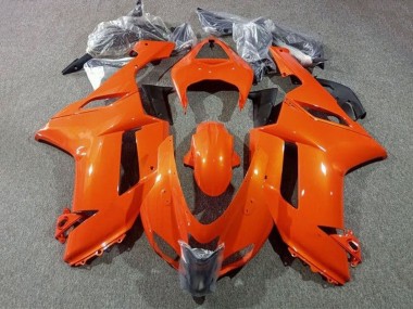 Best 2007-2008 Kawasaki ZX6R Abs Motorcycle Fairings - Orange UK