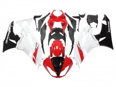 Best 2009-2012 Kawasaki ZX6R Motorcycle Fairings - Red White Black UK