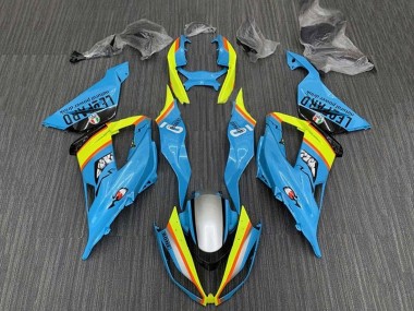 Best 2013-2018 Kawasaki ZX6R Motorcycle Fairings - Light Blue Yellow Orange Black Silver UK