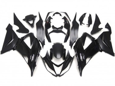 Best 2013-2018 Kawasaki ZX6R Motorcycle Fairing Kits - Glossy Black Matte Black UK