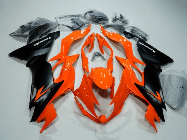 2019-2022 Kawasaki ZX6R Motorcycle Fairings - Orange Matte Black UK