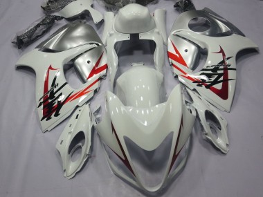 Best 2008-2020 White Red Silver Suzuki GSXR 1300 Hayabusa Motorcycle Fairings UK