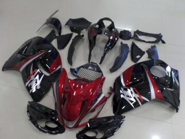 Best 2008-2020 Dark Red Black Silver Suzuki GSXR 1300 Hayabusa Motorcycle Fairings UK