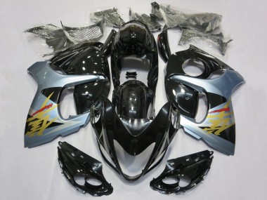 Best 2008-2020 Glossy Black Light Blue Gold Suzuki GSXR 1300 Hayabusa Motorcycle Fairings UK
