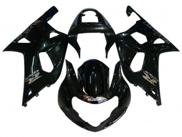 2000-2002 Suzuki GSXR1000 Motorcycle Fairings - Glossy Black Chrome UK