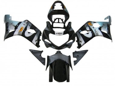 Best 2000-2002 Suzuki GSXR1000 Motorcycle Fairings - Silver Black Orange UK