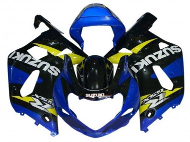 Best 2000-2002 Suzuki GSXR1000 Motorcycle Fairings - Blue Yellow Black UK