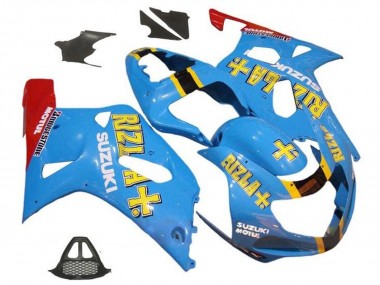 Best 2000-2002 Suzuki GSXR1000 Motorcycle Fairings - Blue Yellow Red Rizla UK