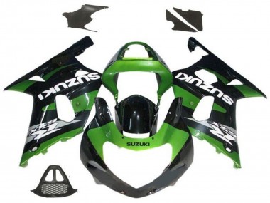 Best 2000-2002 Suzuki GSXR1000 Motorcycle Fairings - Green Glossy Black Grey White UK