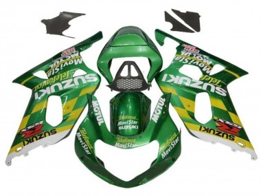 Best 2000-2002 Suzuki GSXR1000 Motorcycle Fairings - Green Yellow White Motul UK
