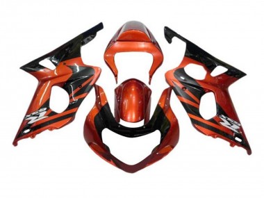 Best 2000-2002 Suzuki GSXR1000 Motorcycle Fairings - Orange Black UK