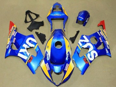 Best 2003-2004 Suzuki GSXR 1000 Motorcycle Fairings - Blue Yellow Red White Motul UK